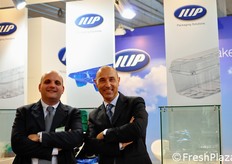 Sergio Giardina dell'azienda Fratelli Giardina, insieme ad Alberto Montanari di ILIP.