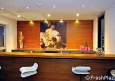 Non manca un raffinato punto di ristoro.