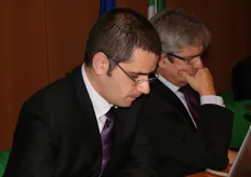 V. Gallo (Responsabile Tecnico Innovative Solutions Srl), A. Ambrosi (Presidente CCIAA).