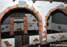 I titolari Luciano e Santina Ruin allestiscono da qualche anno un presepe in stile polesano, che ricorda la tipica stalla e cortile di quelle zone. Qui si era ancora in fase di preparazione del presepe.