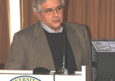 "Il prof. Gallitelli del DIBCA–Univ. di Bari, ha presentato una relazione su "Attività vivaistica di materiale risanato e trascrittomica del carciofo"