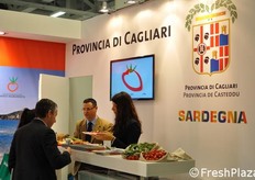Lo stand della Provincia di Cagliari.