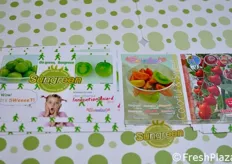 "Pomodoro ciliegino verde "Sungreen" della Tokita Seed Co. Ltd. (Giappone)."
