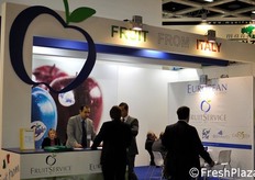 Lo stand di Fruit Service Blu.
