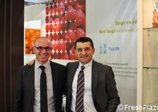 In rappresentanza dell'azienda Lusa, Gionata Corzani e Giovanni Temporali.