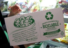 L'incarto ecocompatibile proposto da OrtoRomi per il radicchio di prima gamma.