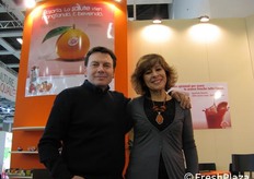 Aurelio Pannitteri insieme a Claudia Ferreyra.