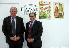 Luciano Trentini (responsabile internazionalizzazione e relazioni esterne del CSO), insieme a Ibrahim Saadeh (Pempacorer).