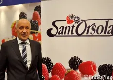 Silvio Bertoldi, presidente della cooperativa Sant'Orsola, specializzata in piccoli frutti.
