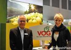 Gerhard Dichgans, direttore del Consorzio VOG e Sabine Oberhollenzer.