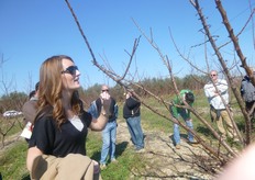 "Solo sulla "Kioto", varieta' poco vigorosa, anche i tagli di "spuntatura" delle branche, eseguiti nel periodo autunno-vernino, spiega Edwige Remy (in foto), favoriscono il rinnovo delle formazioni fruttifere."