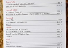 Un menu dove il radicchio la fa da protagonista!