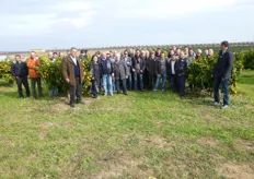 Foto di gruppo dei partecipanti ad una delle giornate tecniche di agrumicoltura organizzata dal Consorzio Vivaisti Lucani.