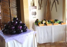 La vetrina delle varieta' allestita per l'occasione.