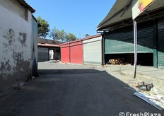 Un dettaglio dei magazzini dismessi.