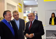 Bulbi e Rabboni salutano Giuseppe Maldini, presidente di Orogel Fresco.