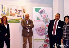 Da sinistra: Antonella Morgese, Giuseppe Leone, Mirko Reto e Agata Costanzo in rappresentanza dell'azienda CartonPack.