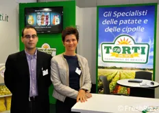 Marco e Piera Torti in rappresentanza dell'omonima azienda di famiglia.