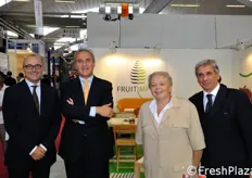 In rappresentanza dell'associazione FruitImprese: Carlo Bianchi (coordinatore), Marco Salvi (presidente) e i vicepresidenti nazionali Danila Bragantini e Giacomo Suglia.