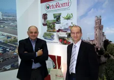 Da sinistra, Elio Pelosin e Rino Bovo, rispettivamente Presidente e AD di OrtoRomi, specializzata in insalate pronte.