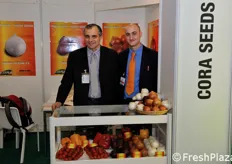 In rappresentanza dell'azienda sementiera CORA Seeds: Maurizio Bacchi (General Manager) e Andrea Casadei (Responsabile Tecnico Italia).