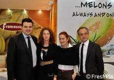Da sinistra a destra: Bruno Francescon, sua moglie Paola Marinello, Margherita Avigni e Silvano Chieregati della OP Francescon.