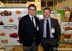 Riccardo Calcagni (Amministratore delegato) e Renato de Goyzueta (marketing manager) dell'azienda Besana, leader nel business della frutta secca e a guscio.
