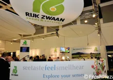 La societa' sementiera Rijk Zwaan ha inteso quest'anno stimolare tutti i cinque sensi nel proprio stand: vista, gusto, tatto, olfatto e udito.