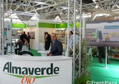 Lo stand di Almaverde Bio Italia, una societa' consortile che associa 11 imprese dell'agroalimentare italiano con una comprovata esperienza nel settore biologico.