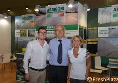 Giuseppe Netti, Ambrogio Pravettoni e Patrizia Giuliano presso lo stand Arrigoni.