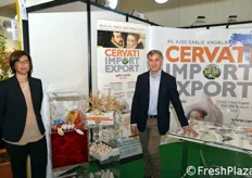 Federica Girotto e Piergiorgio Fava in rappresentanza dell'azienda Cervati.