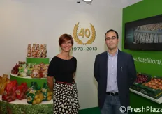 Piera e Marco Torti in rappresentanza dell'omonima azienda di famiglia.