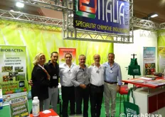 Lo staff tecnico di LG Italia: Roberto Ienco (secondo da sinistra); accanto a lui Graziano Dal Bello, Giuseppe Laccania e Giuseppe Panzini.