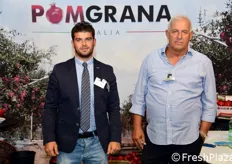 L'ideatore del Progetto Melograno in Italia, l'imprenditore Uzi Cairo (a destra), insieme all'amministratore unico di Pomgrana, Giacomo Linoci.