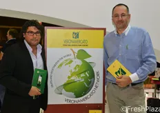 Marco Marrapese, coordinatore di Veronamercato Network , insieme al direttore di Veronamercato, Paolo Merci.