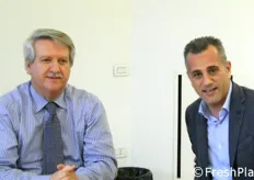 Stefano Soli, direttore marketing Valfrutta fresco e Alegra, con Cristian Moretti.