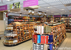 L'area dedicata ai vini.