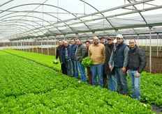 Granata e Rimoli di Gautier insieme ai produttori in visita al campo dimostrativo.