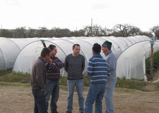 Una parte del gruppo in visita.