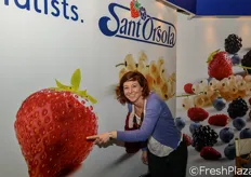Sara Bellini, marketing manager della cooperativa trentina Sant'Orsola, specialista nella produzione e commercializzazione di fragole e piccoli frutti.