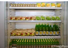 L'attuale assortimento di prodotti trasformati a base di mela, a marchi Leni's e From.