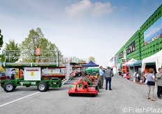 L'area espositiva esterna.