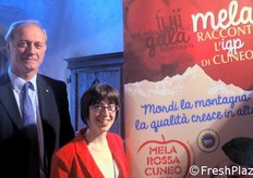 Domenico Sacchetto ed Elisa Colombano del CdL in Tecniche Erboristiche.