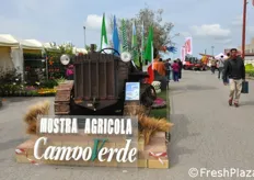 L'ingresso della mostra agricola Campoverde – Fiera nazionale giunta alla 29esima edizione. Si e' svolta ad Aprilia dal 24 al 27 aprile e prosegue dal primo al 4 maggio.