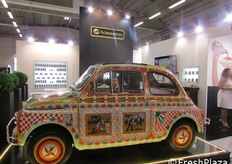 Lo stand di Agromonte, azienda leader nella produzione e distribuzione di prodotti a base di pomodoro ciliegino dei piu' alti standard qualitativi. Il suo prodotto di punta e' la salsa pronta di ciliegino.