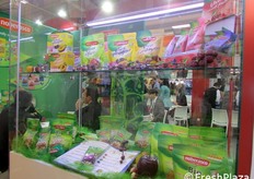 Lo stand Noberasco, specialista nella frutta a guscio e disidratata.