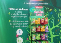 "Un dettaglio de "I Pilastri del Benessere", espositore concepito per il punto vendita."