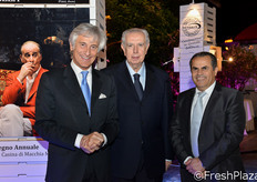 "In foto, da sinistra a destra: Paolo Bruni (presidente CSO-Centro servizi ortofrutticoli di Ferrara), Piero Attoma (presidente Bestack) e Ibrahim Saadeh (direttore della OP Pempacorer e presidente dell'Unione nazionale "Italia Ortofrutta")."