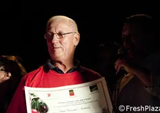 "La consegna del premio "Migliore Ciliegia d'Italia 2014" per la varieta' Cristallina dell'Azienda Agricola Dante Reggiani di Vignola (MO)."