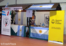Lo stand dell'Argentina.